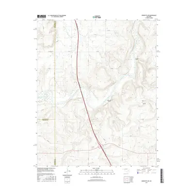 2016 Map of Henryetta SW, 2016 Print