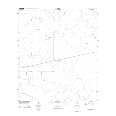 2013 Map of Hensley Lake, 2013 Print