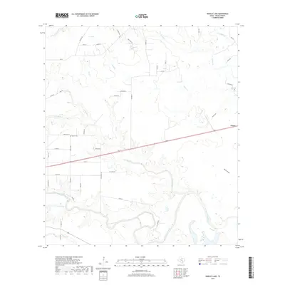 2019 Map of Hensley Lake, 2019 Print