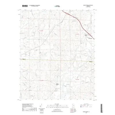2018 Map of Henson Springs, 2018 Print