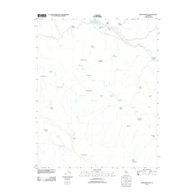 2012 Map of Hepsedam Peak, 2012 Print