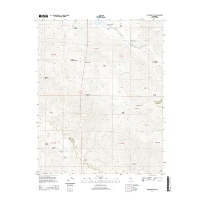 2015 Map of Hepsedam Peak, 2015 Print