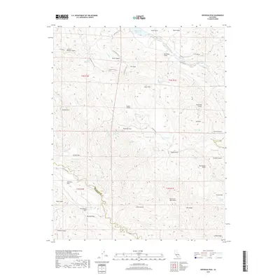2018 Map of Hepsedam Peak, 2018 Print