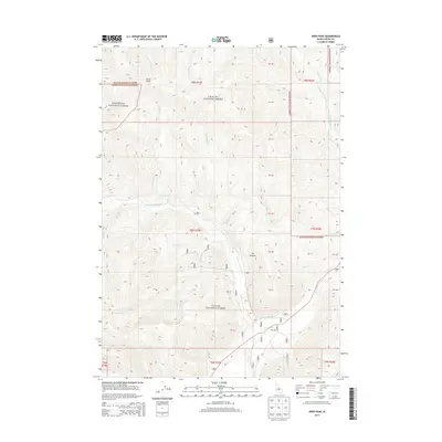 2013 Map of Herd Peak, 2013 Print