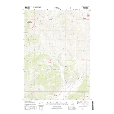 2017 Map of Herd Peak, 2017 Print