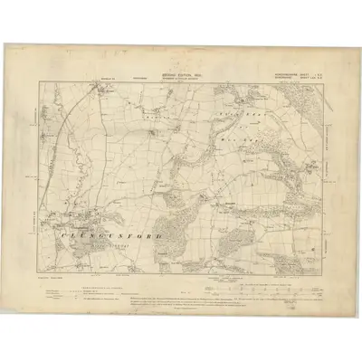 1901 Map of Herefordshire I.SE, 1903 Print