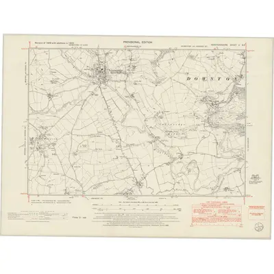 1949 Map of Herefordshire II.SE, 1953 Print
