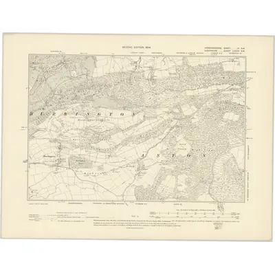 1902 Map of Herefordshire III.SW, 1904 Print