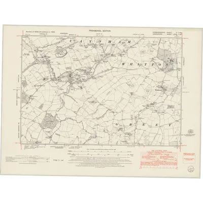 1949 Map of Herefordshire IV.SW, 1953 Print