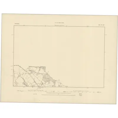 1884 Map of Herefordshire IX.SE, 1885 Print