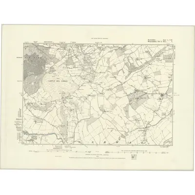 1882 Map of Herefordshire L.NW, 1888 Print
