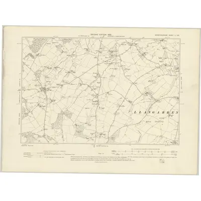 1903 Map of Herefordshire L.SE, 1905 Print