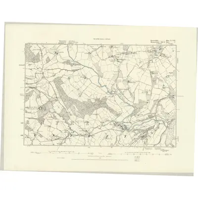 1881 Map of Herefordshire L.SW, 1888 Print