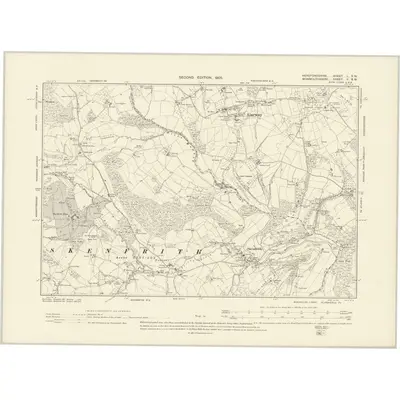 1903 Map of Herefordshire L.SW, 1905 Print