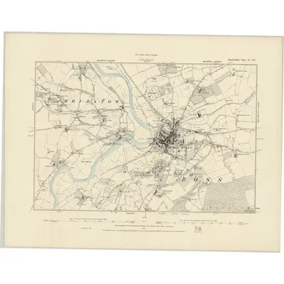 1887 Map of Herefordshire LI.NE