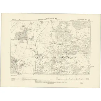 1903 Map of Herefordshire LI.SE, 1905 Print