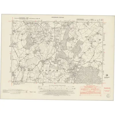 1948 Map of Herefordshire LII.NE, 1953 Print