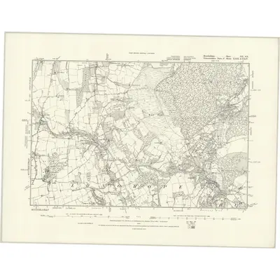 1879 Map of Herefordshire LII.SE, 1888 Print