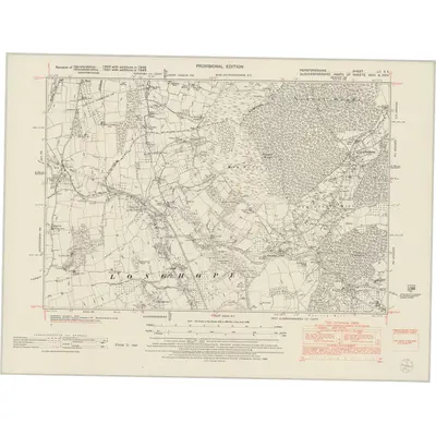 1948 Map of Herefordshire LII.SE, 1953 Print