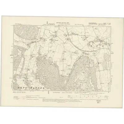 1903 Map of Herefordshire LII.SW, 1905 Print