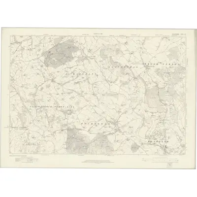 1918 Map of Herefordshire LIII, 1922 Print