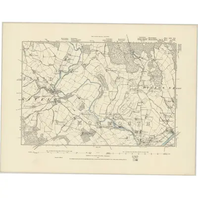 1882 Map of Herefordshire LIII.SE, 1887 Print