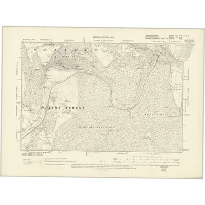 1903 Map of Herefordshire LIV.SW & SE, 1905 Print