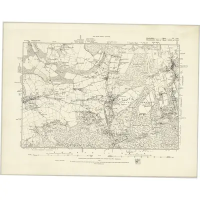 1878 Map of Herefordshire LV.NW, 1888 Print