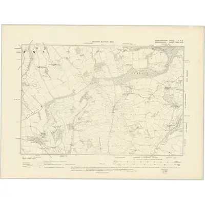 1902 Map of Herefordshire V.NE, 1903 Print