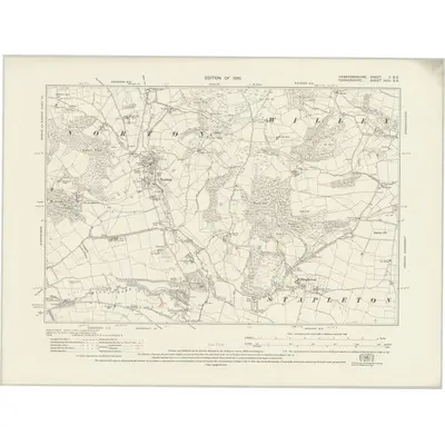 1926 Map of Herefordshire V.SE, 1930 Print