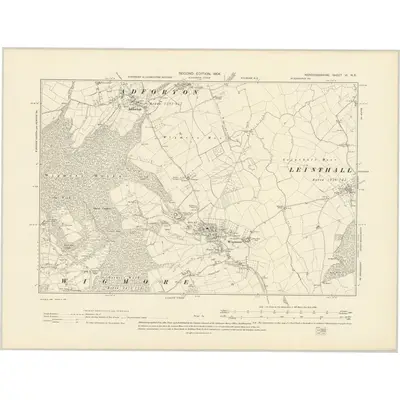 1902 Map of Herefordshire VI.NE, 1904 Print