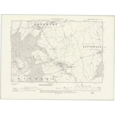 1902 Map of Herefordshire VI.NE, 1931 Print