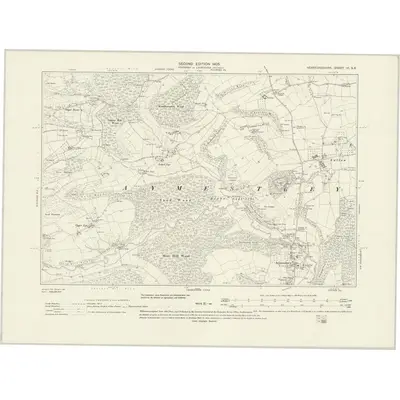 1902 Map of Herefordshire VI.SE, 1931 Print