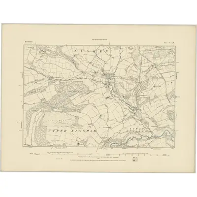 1885 Map of Herefordshire VI.SW