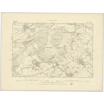 1885 Map of Herefordshire VII.SW
