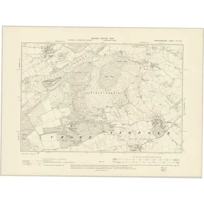 1902 Map of Herefordshire VII.SW, 1904 Print