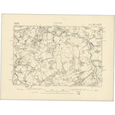 1883 Map of Herefordshire VIII.SE, 1886 Print