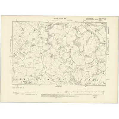 1902 Map of Herefordshire VIII.SW, 1905 Print