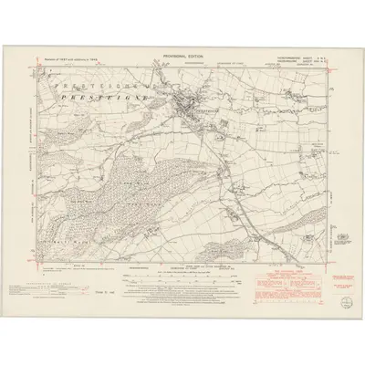 1949 Map of Herefordshire X.NE, 1953 Print