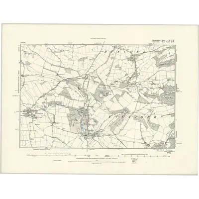 1884 Map of Herefordshire X.NW, 1888 Print