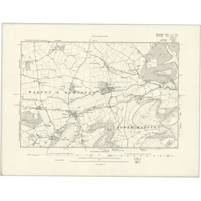 1885 Map of Herefordshire X.SW, 1889 Print