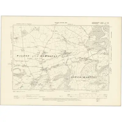 1902 Map of Herefordshire X.SW, 1905 Print