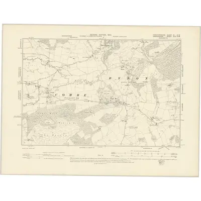 1902 Map of Herefordshire XI.NW, 1904 Print