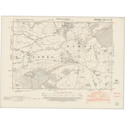 1949 Map of Herefordshire XI.NW, 1953 Print
