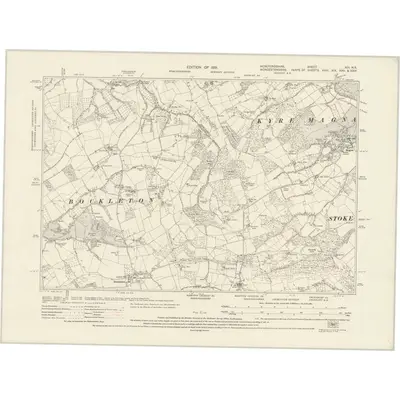1926 Map of Herefordshire XIII.NE, 1931 Print