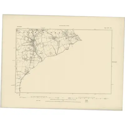 1884 Map of Herefordshire XIV.NE, 1885 Print