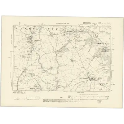 1902 Map of Herefordshire XIV.NE, 1905 Print