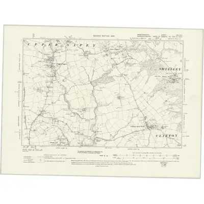 1902 Map of Herefordshire XIV.NE, 1931 Print