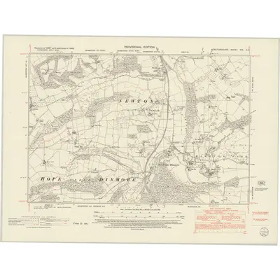 1945 Map of Herefordshire XIX.SE, 1952 Print