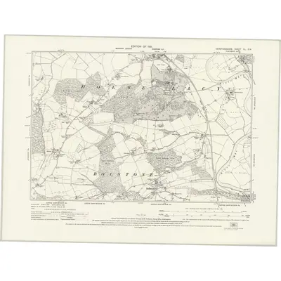 1928 Map of Herefordshire XL.SW, 1931 Print